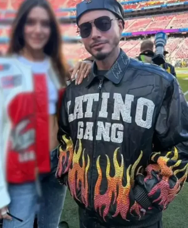 Super Bowl LX J Balvin Leather Jacket for sale