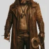 Supergirl Jason Momoa Leather Brown Coat