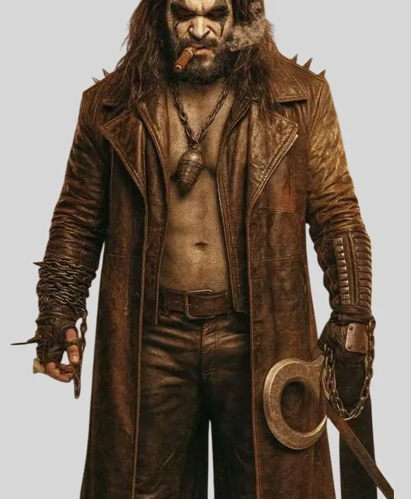Supergirl Jason Momoa Leather Brown Coat