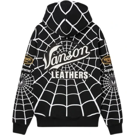 Supreme x Vanson Leathers Spiderman Hoodie for sale