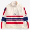 Team USA Cream Sherpa Jacket