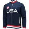 Team USA Villagewear Full-Zip Track Navy 2026 Blue Jacket
