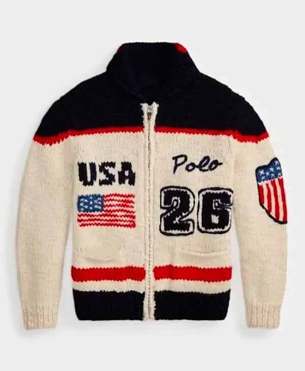 Team USA Wool Shawl Cardigan