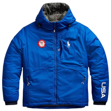 Team Usa Villagewear Royal Blue Hooded Jacket