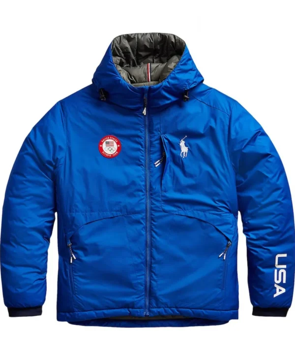 Team Usa Villagewear Royal Blue Hooded Jacket