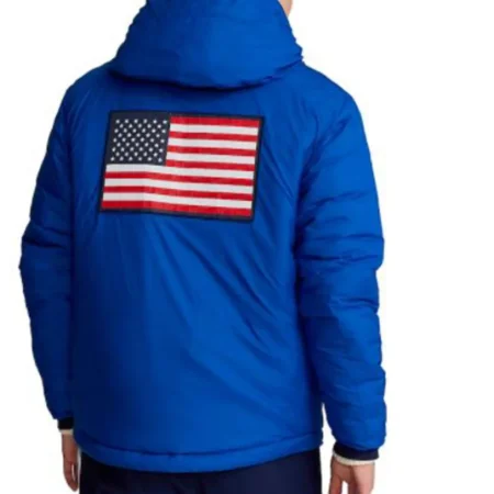 Team Usa Villagewear Royal Blue Hooded Jacket for sale