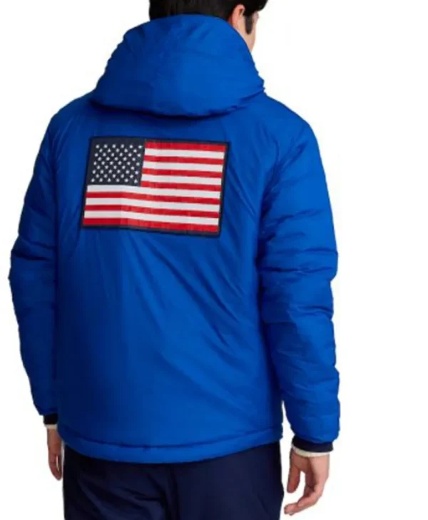 Team Usa Villagewear Royal Blue Hooded Jacket for sale