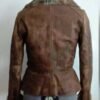 Tell Me Lies S3 Emily Meade Faux Fur Collar Leather Jacket back