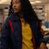 The Burbs 2026 Keke Palmer Blue Puffer Jacket for sale