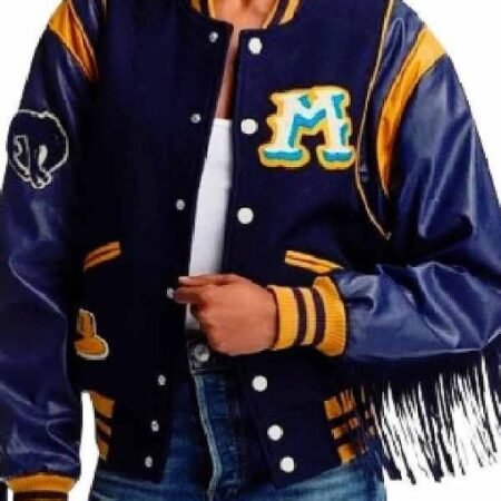 The Burbs 2026 Keke Palmer Fringe Varsity Jacket