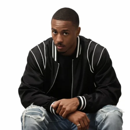 The Gates Black Bomber Jacket