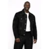 The Killer Omar Sy black denim jacket