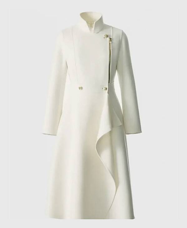 The Today Show 2026 Dylan Dreyer Asymmetrical Wool Coat