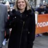 The Today Show 2026 Dylan Dreyer Black Fur Collar Coat