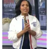 The Today Show 2026 Sheinelle Jones Ivory Zip Jacket