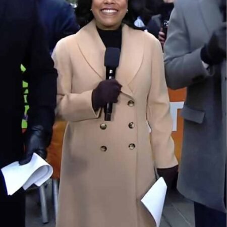 The Today Show 2026 Sheinelle Jones Shawl Collar Coat