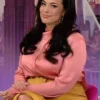 The Today Show Ashley Graham Pink Keyhole Blouse