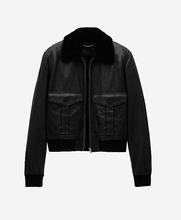 The Voice S29 Promo John Legend Shearling Leather Bomber Jacket