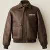 The World's Borough Leather Flight Jacket