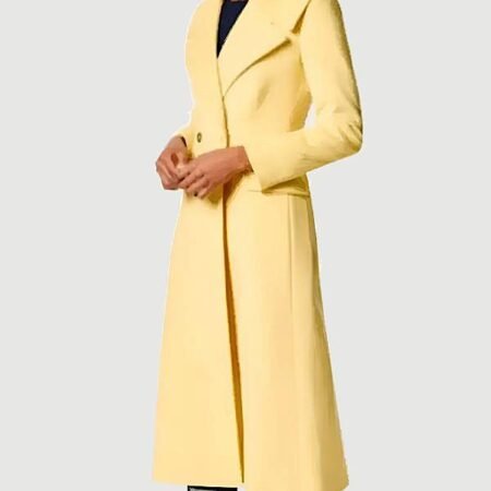 The Young and the Restless 2026 Sharon Case Yellow Coat front