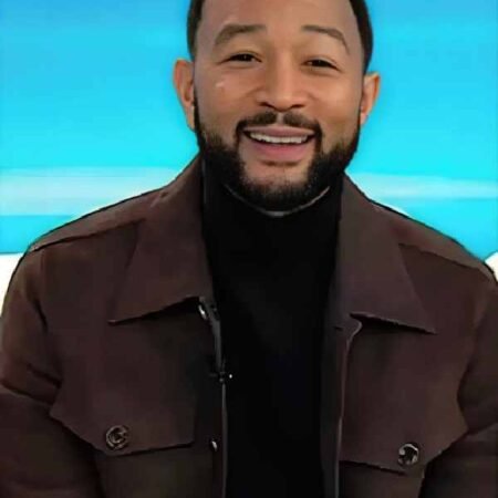 Today Show 2026 John Legend Brown Suede Jacket