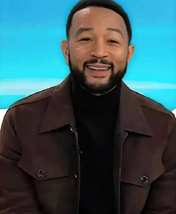 Today Show 2026 John Legend Brown Suede Jacket