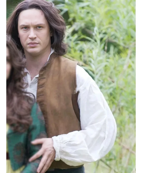 Tom Hardy Wuthering Heights 2026 Suede Vest for sale