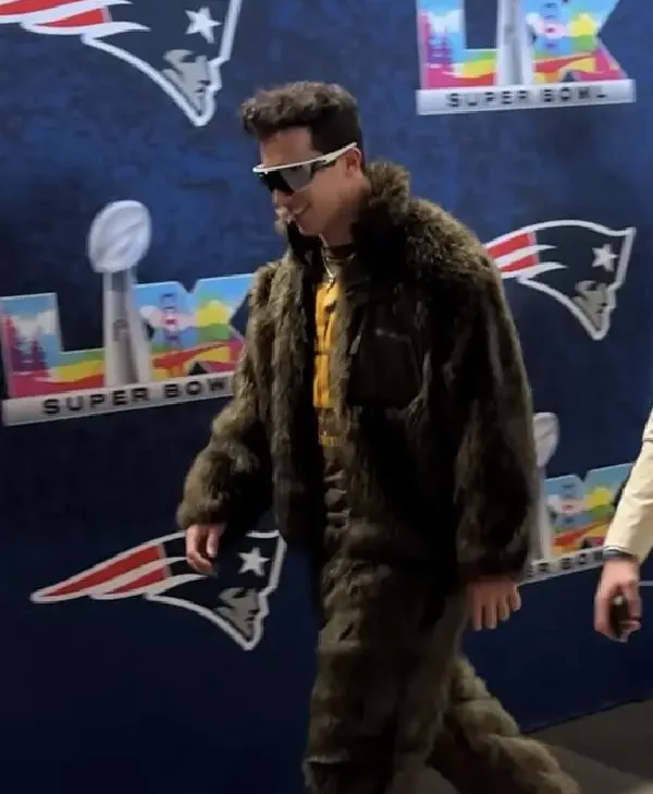 Tommy Devito Super Bowl LX 2026 Fur Jacket