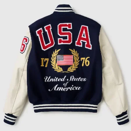 USA 250 Varsity Jacket back
