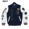 USA Dream Team Destroyed Varsity Jacket style 2