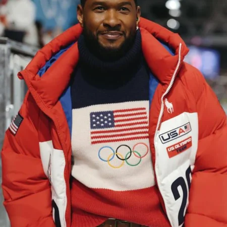 Usher Olympics 2026 Team USA Puffer Jacket