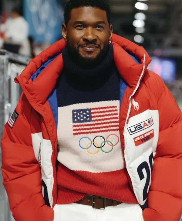 Usher Olympics 2026 Team USA Puffer Jacket