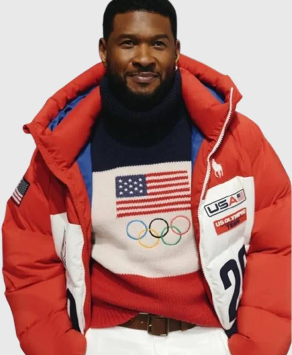 Usher Olympics 2026 Team USA Puffer Jacket for sale