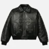 VIVET Cross Leather Jacket
