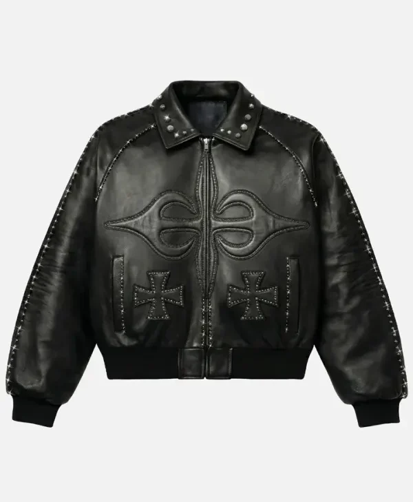 VIVET Cross Leather Jacket