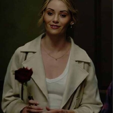 Valentines Day 2026 Virginia Gardner Cropped Trench Coat