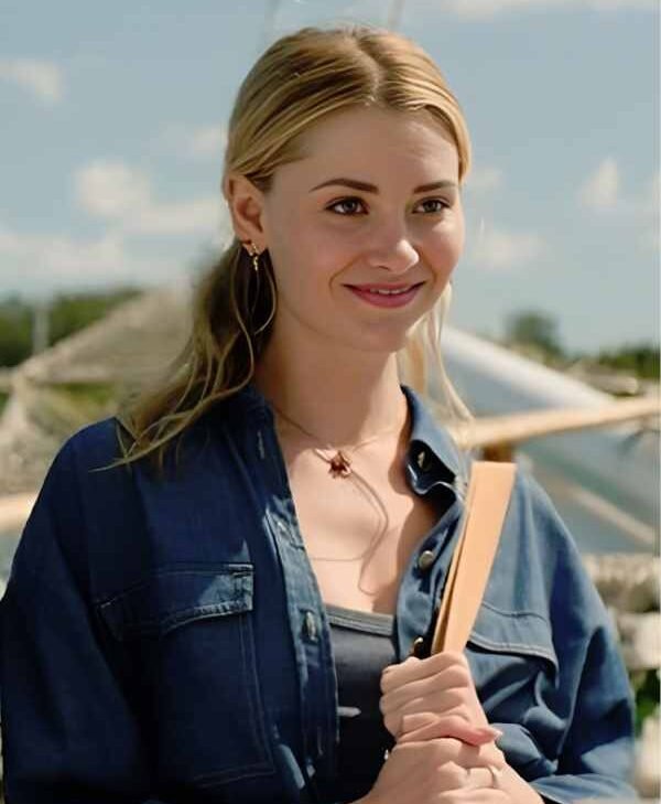 Valentines Day 2026 Virginia Gardner Denim Jacket
