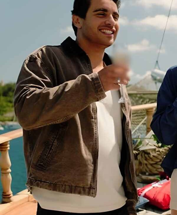 Valentines Day Jake Cannavale Brown Jacket