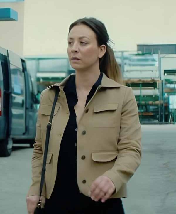 Vanished 2026 Kaley Cuoco Beige Jacket