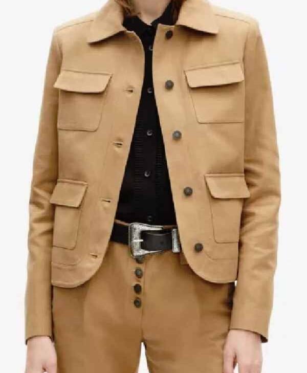 Vanished 2026 Kaley Cuoco Beige Jacket for sale