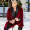 Velvet Smoking Jacket Robe For Sale