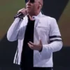 Vin Diesel Fast And Furious Live White Leather Jacket front