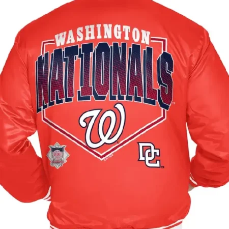Washington Nationals Home Plate Printed Graphic Jacket back