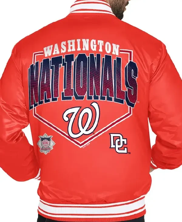 Washington Nationals Home Plate Printed Graphic Jacket back