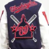 Washington Nationals Mash Up Varsity Blue Back Jacket