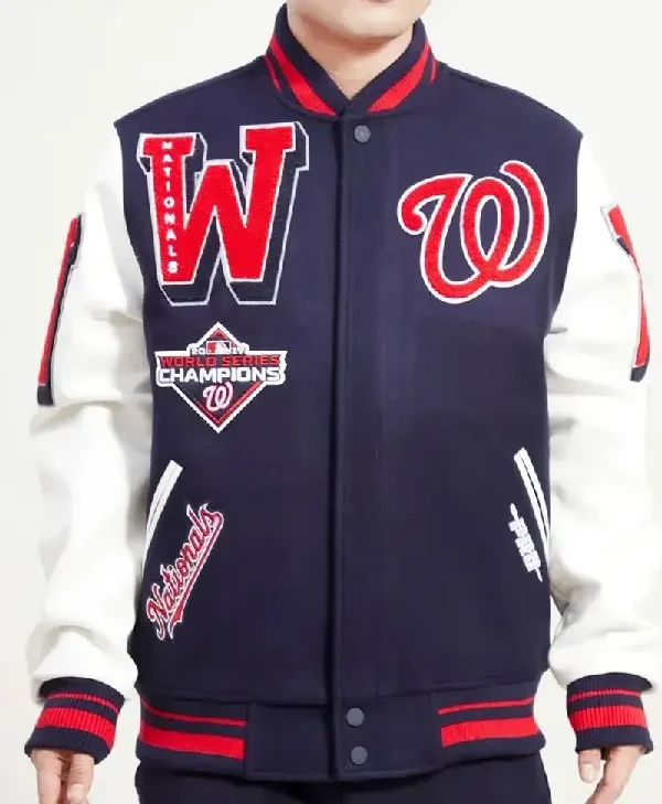 Washington Nationals Mash Up Varsity Jacket