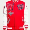 Washington Nationals Mash Up Varsity Red Jacket