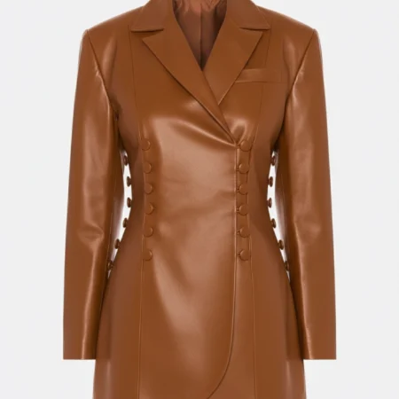 Will Trent S04 Amanda Wagner Leather brown Blazer