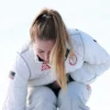 Winter Olympics 2026 Mikaela Shiffrin White Puffer Jacket