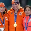 Winter Olympics 2026 Team Netherlands Jutta Leerdam Puffer team Jacket